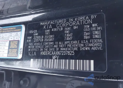 2022 Kia Seltos Ex from USA, damaged, VIN KNDERCAAXN7237825